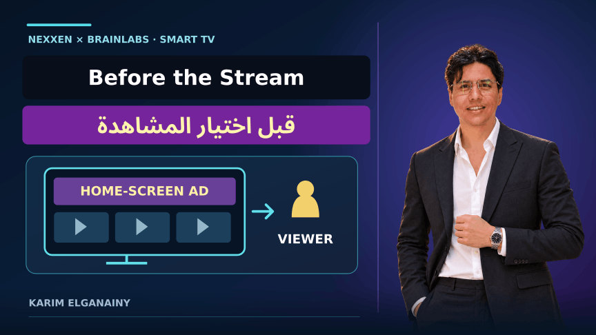 Original framework showing TV home-screen delivery, audience overlap, attention and business measurement