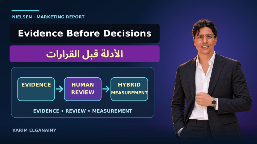 Original illustration connecting human review, measurement design and creator investment decisions